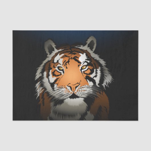 Tijger 's nachts tissuepapier (Voorkant)