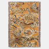 tijger safari wildlife patroon deken (Voorkant Verticaal)