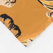  tijger safari wildlife patroon fleece deken (Hoek)