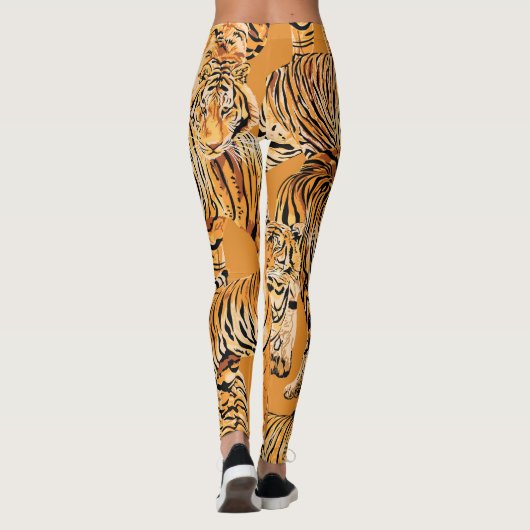  tijger safari wildlife patroon leggings (Achterkant)