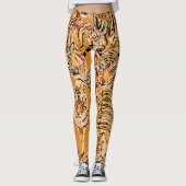 tijger safari wildlife patroon leggings (Voorkant)