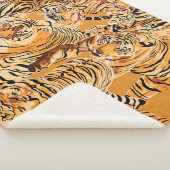  tijger safari wildlife patroon sherpa deken (3/4)