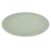 Tijger Salie en Witte Gingham Snijplank (Hoek)