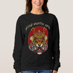 Tijger Samurai Hoofd MMA Kooi Vrij Vechten Trui