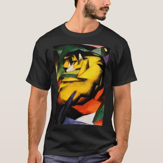 Tijger schilderij van Franz Marc T-shirt (Voorkant)