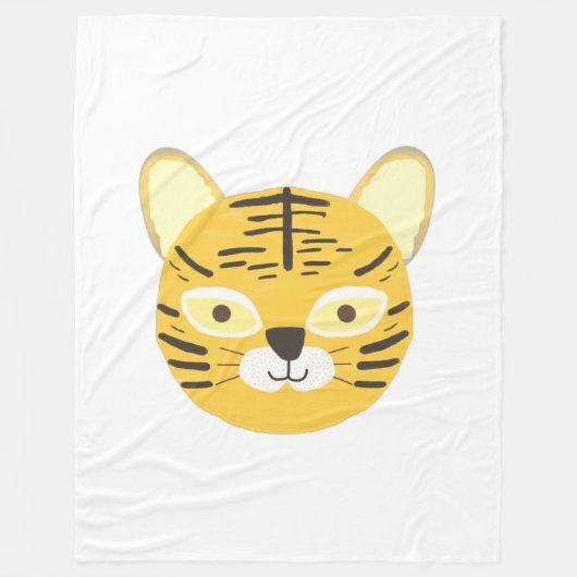 Tijger schilderkunst fleece deken (Voorkant)