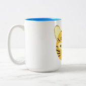 Tijger schilderkunst tweekleurige koffiemok (Links)