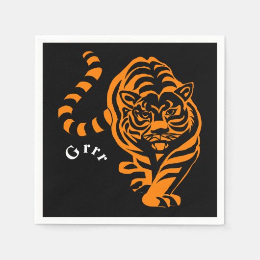 tijger servet (Voorkant)