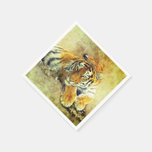 tijger servet (Hoek)