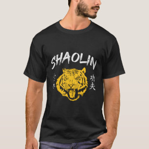 Tijger Shaolin Kung Fu Chinees symbool Wushu Mial T-shirt