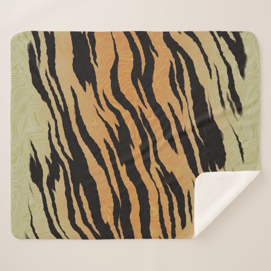 tijger sherpa deken (Voorkant (horizontaal))