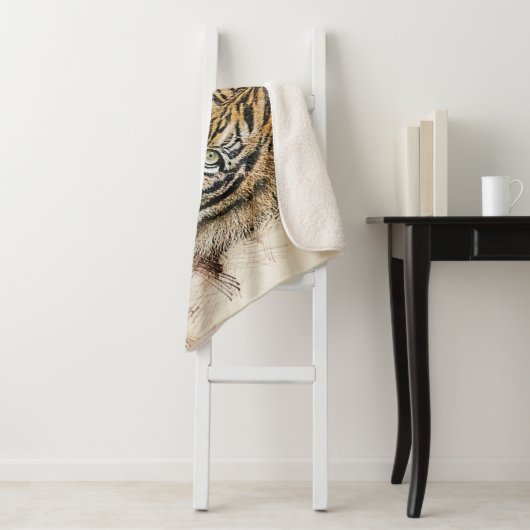 tijger sherpa deken (In situ)