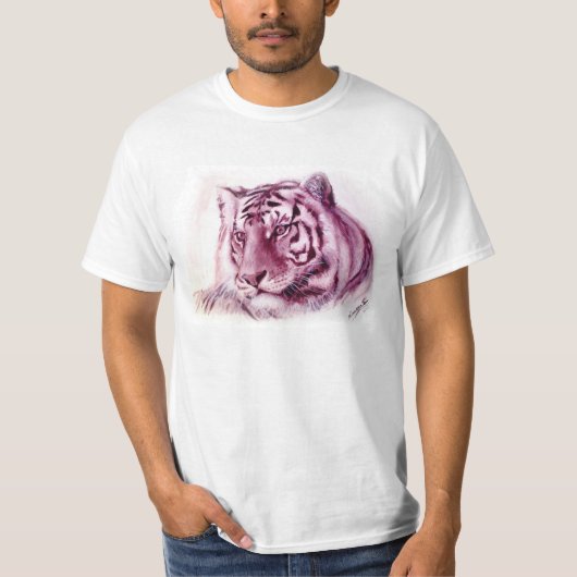 Tijger Shirt - Schiltijger voor monochrome olie (Voorkant)