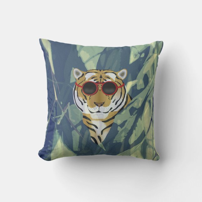 tijger Sierkussen buitenshuis (Voorkant)