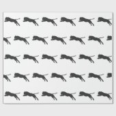 Tijger silhouet - Kies achtergrondkleur Cadeaupapier (Vlak)