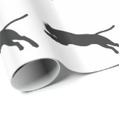 Tijger silhouet - Kies achtergrondkleur Cadeaupapier (Rol Hoek)