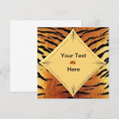 Tijger Sjabloon Uitnodiging (Voorkant / Achterkant)