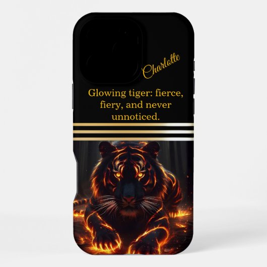Tijger slenterend in de schaduwen iPhone hoesje (Achterkant)