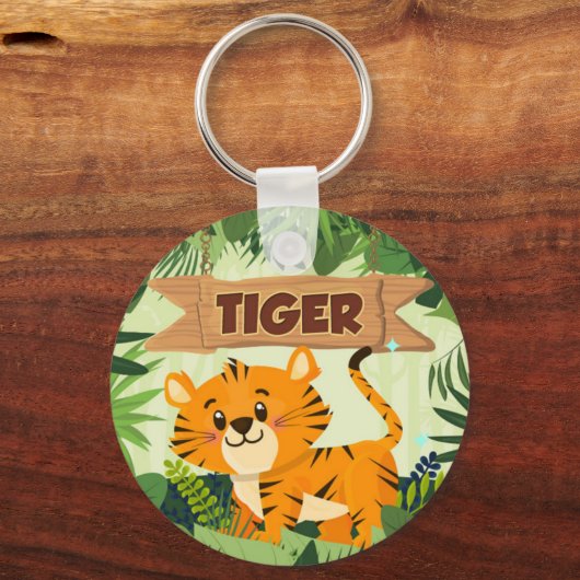 Tijger Sleutelhanger (Achterkant)