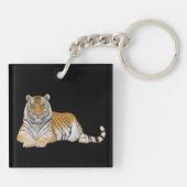 Tijger Sleutelhanger (Achterkant)