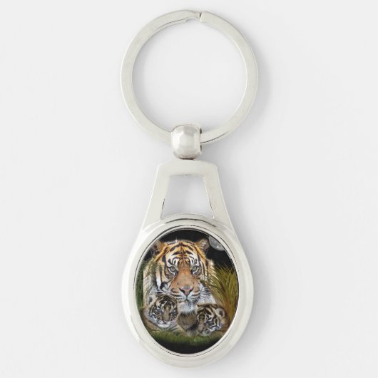 tijger sleutelhanger (Voorkant)
