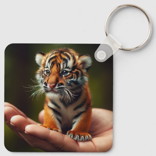 tijger sleutelhanger (Achterkant)