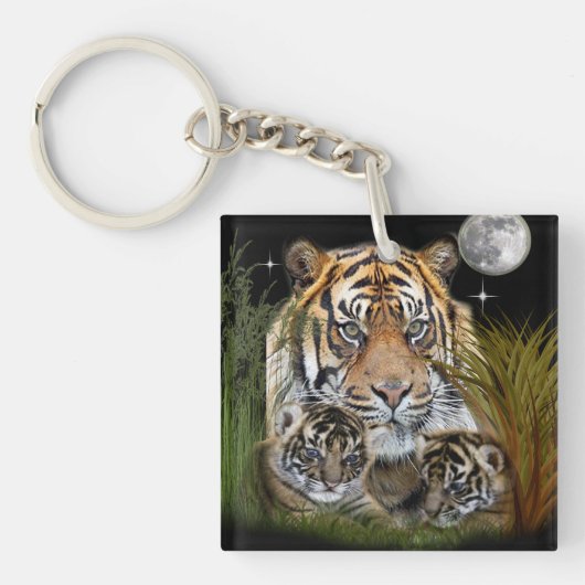 tijger sleutelhanger (Voorkant)