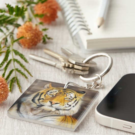 tijger sleutelhanger (Voorkant Rechts)