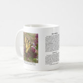 Tijger slib met Roos Sage Coffee Mok (Voorkant links)