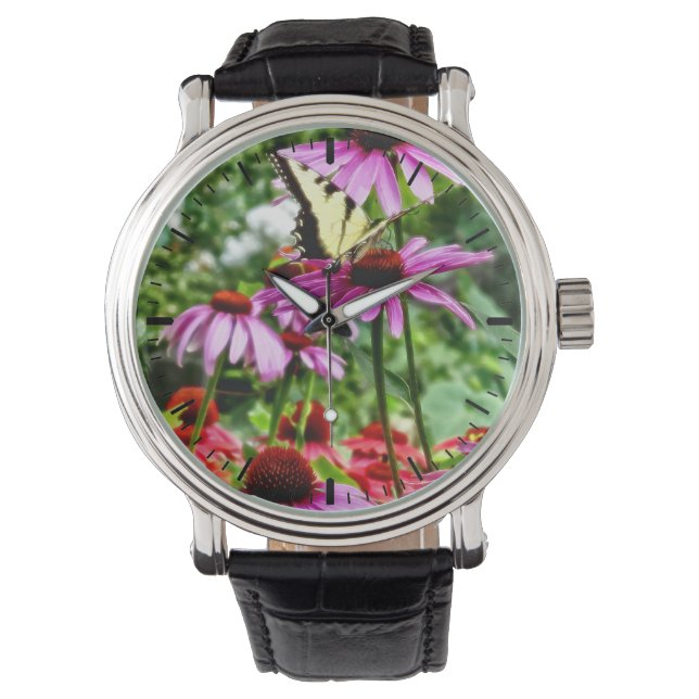 tijger slib op conefloer horloge (Voorkant)