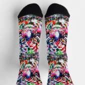 Tijger Sokken | Kleurrijke Tiger Head Sokken (Top)