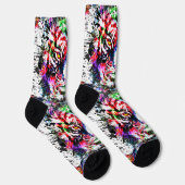 Tijger Sokken | Kleurrijke Tiger Head Sokken (Rechts)