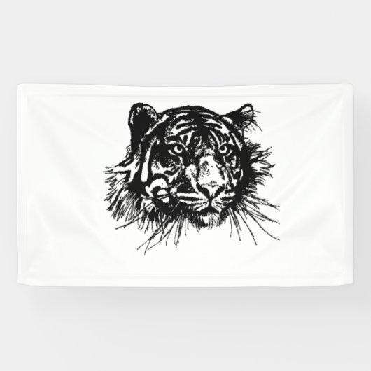 tijger spandoek (Horizontaal)