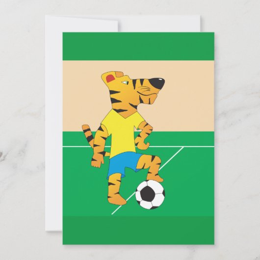 Tijger speelbal kaart (Voorkant)