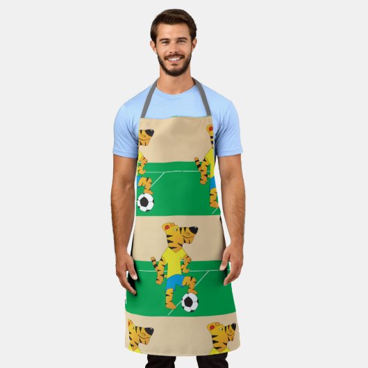 Tijger speelbal schort (Gedragen)