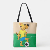 Tijger speelbal tote bag (Achterkant)