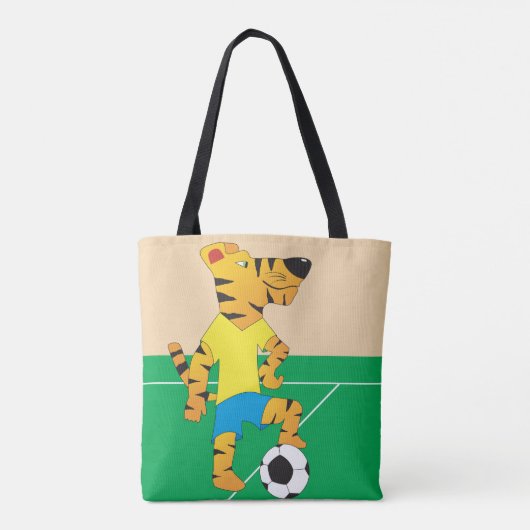 Tijger speelbal tote bag (Achterkant)