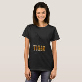Tijger springende grote kat t-shirt (Voorkant volledig)