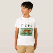 Tijger Staand T-shirt (Voorkant volledig)