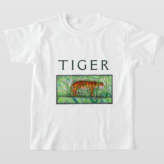 Tijger Staand T-shirt (Laagn)