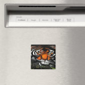 Tijger Starende Blik Magneet (Insitu (Vaatwasser))