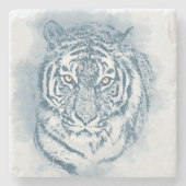 tijger stenen onderzetter (Voorkant)