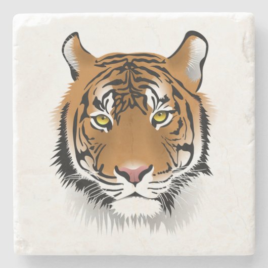 tijger stenen onderzetter (Voorkant)