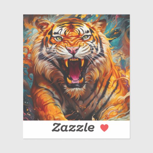 tijger sticker (Vel)