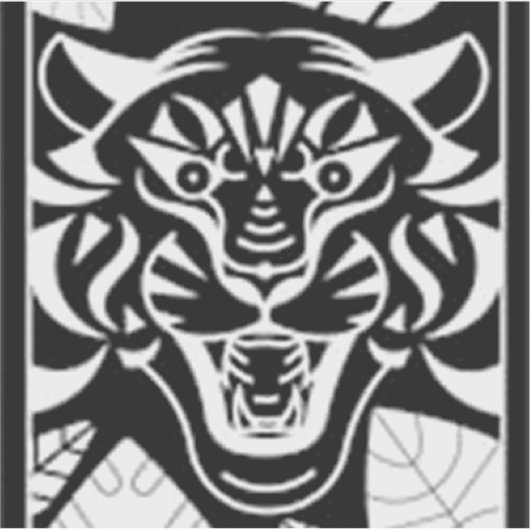 tijger sticker (Voorkant)