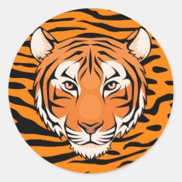 Tijger Sticker (Circle) - ga wilde tijgers!