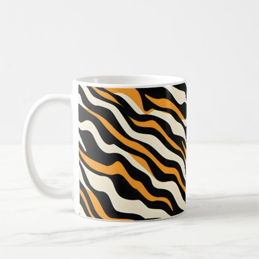 Tijger Stipes Patroon Koffiemok (Links)