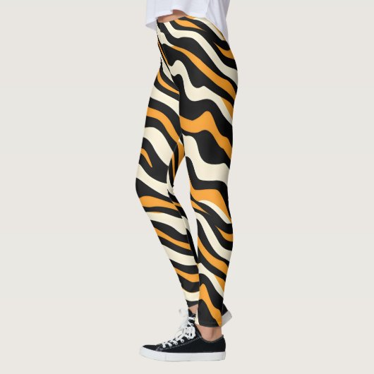 Tijger Stipes Patroon Leggings (Links)