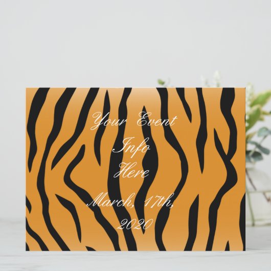 Tijger Stripes Pattern Thunder_Cove (Staand voorkant)