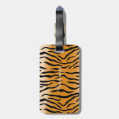 Tijger Stripes Pattern Thunder_Cove Bagagelabel (Achterkant verticaal)